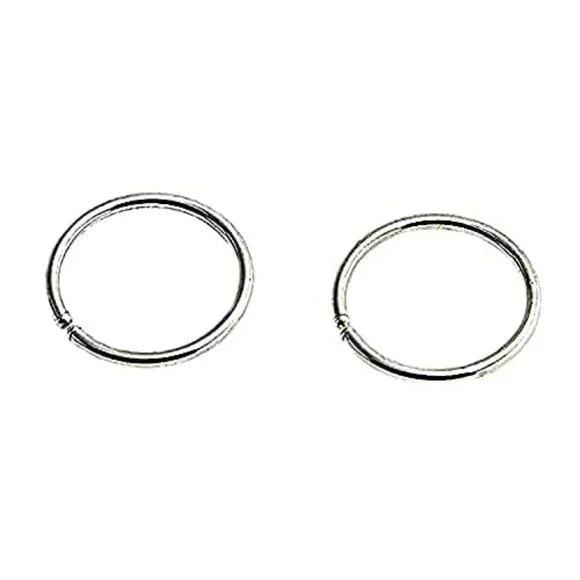 Sterling Silver Multi Size Open Piercing Hoops Cartilage Helix Tragus Handmade - Picture 7 of 8